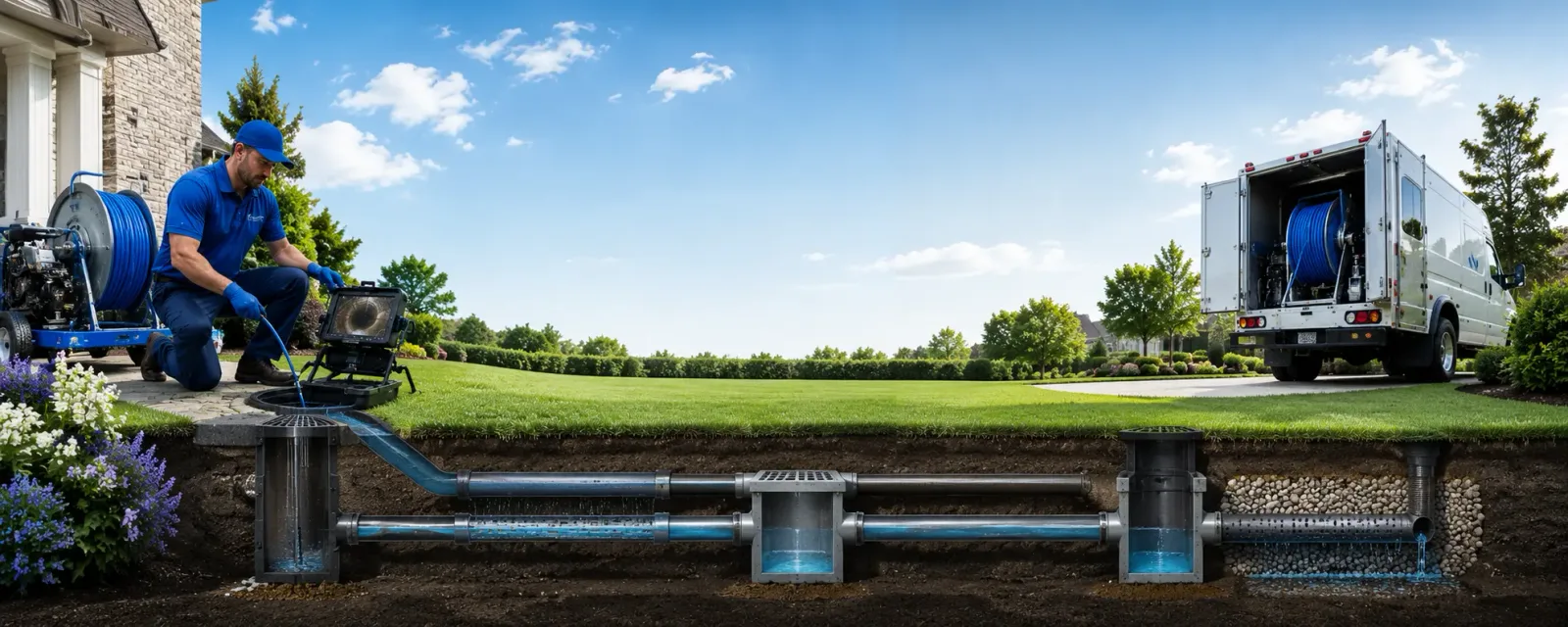 Outdoor drain cleaning information for Nichols, WI
