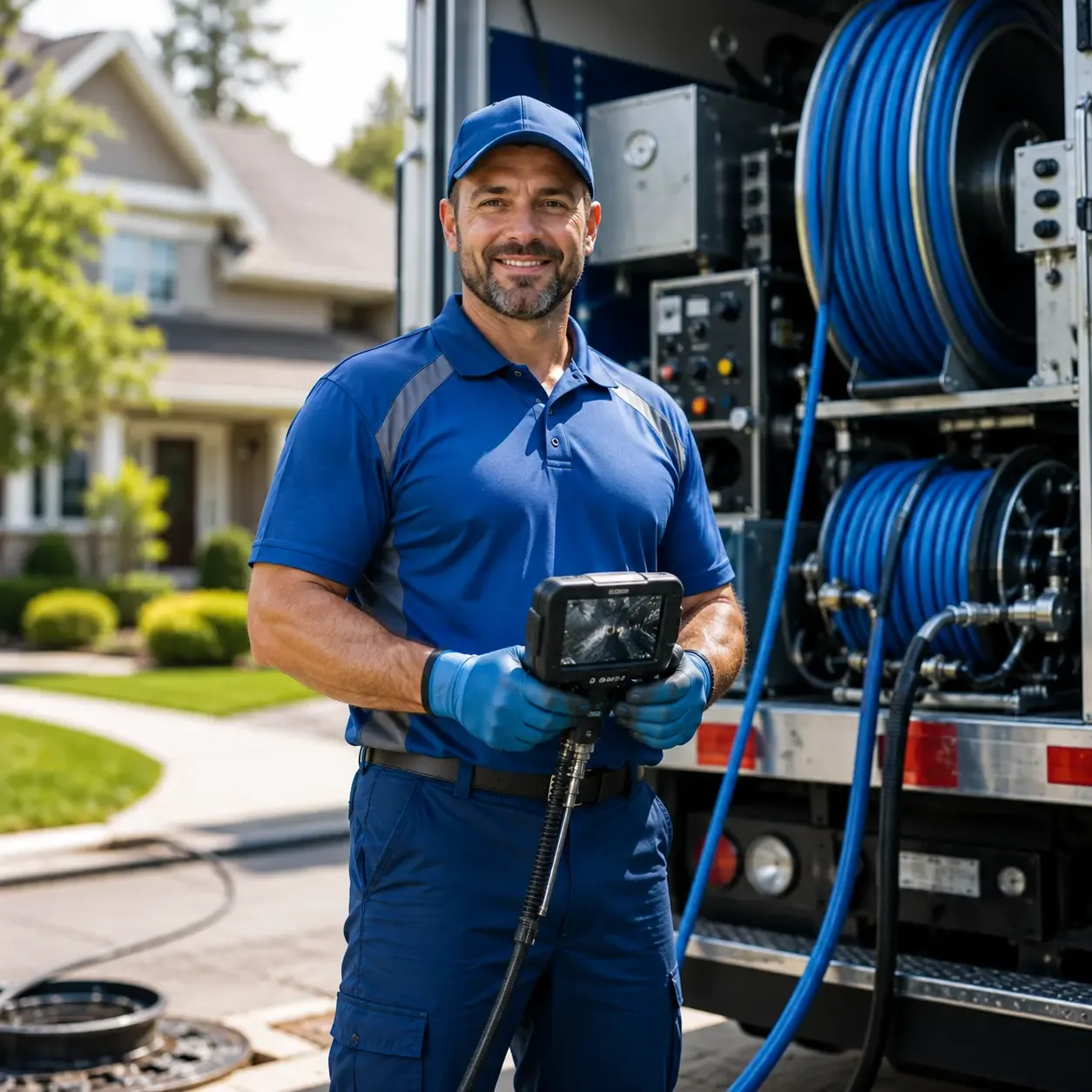 Local outdoor drain cleaning specialists in Nichols, WI